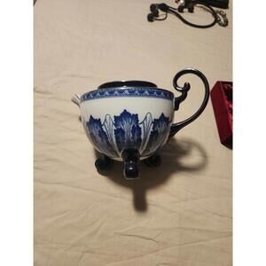 Bombay Asian Garden Blue & White Floral Replacement Teapot No Lid